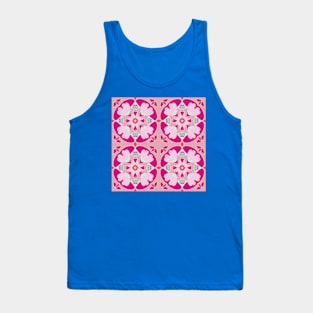 Elegant Pink Seamless Pattern Tank Top